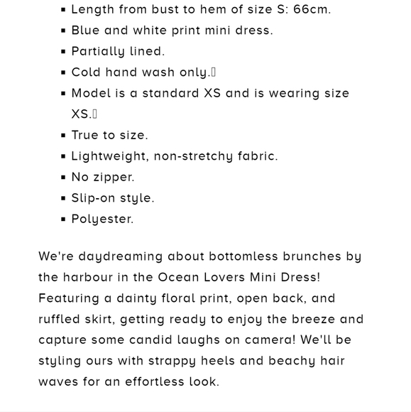 Hello Molly Ocean Lovers Mini Blue Dress - Picture 6 of 6